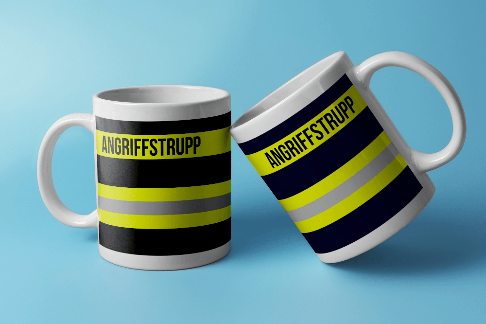 Feuerwehr-Tasse ’Angriffstrupp’ - Weiß - Tasse