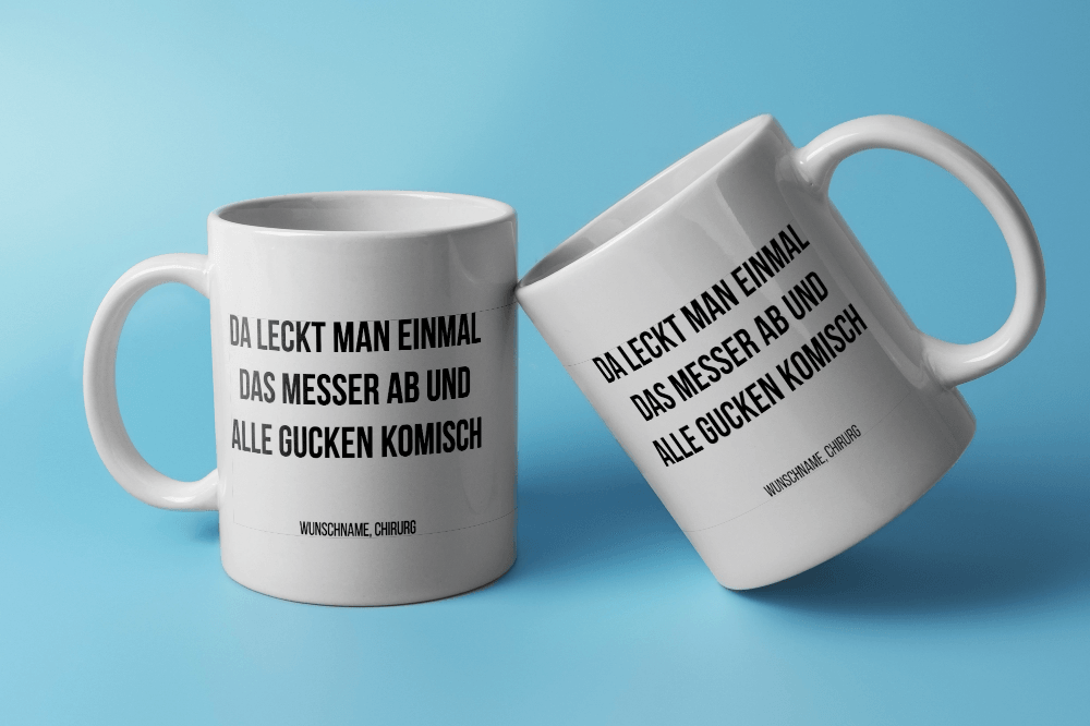 Fireandkisses Fun-Tasse ’Chirurg’ - Weiß - Tasse