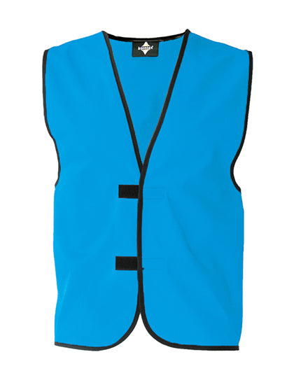 Korntex Einfache Funktionsweste – individuell bedruckbar Himmelblau