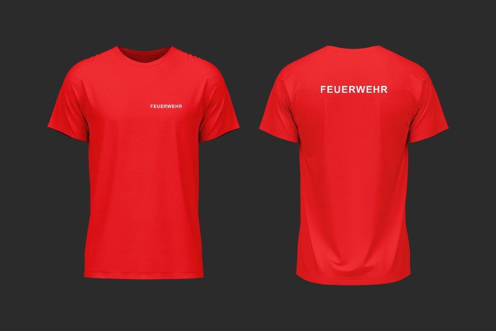 T-Shirt Feuerwehr Rot - unser günstiger Klassiker - XS / Weiß - T-Shirt