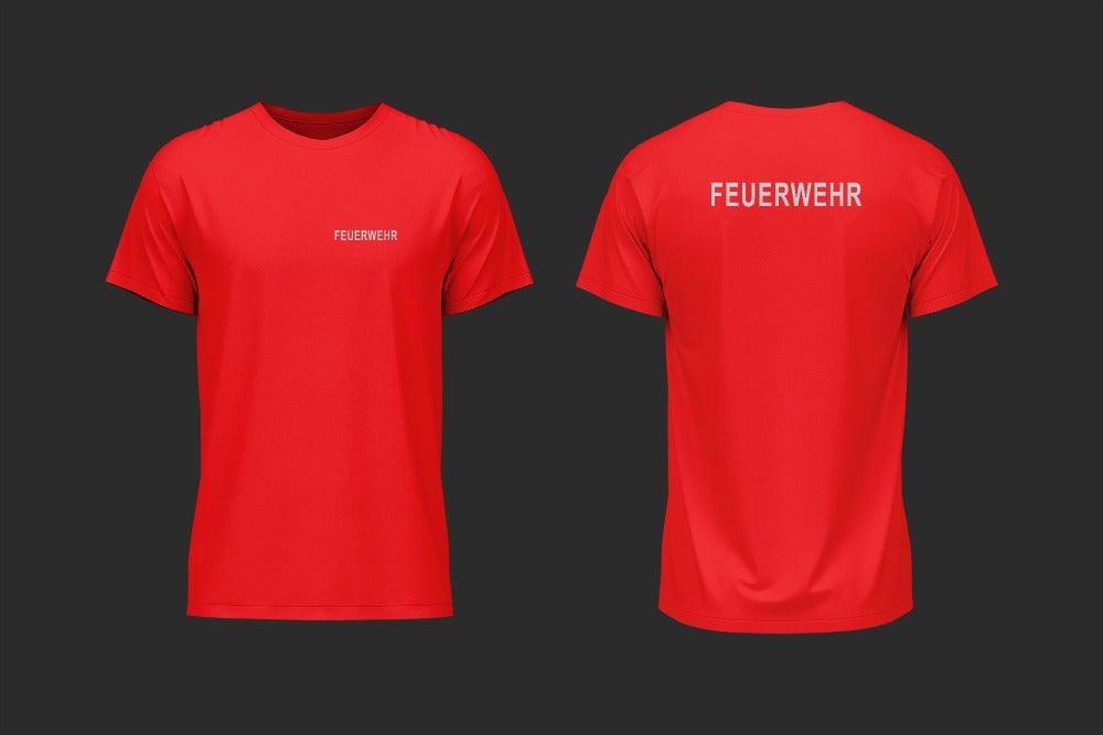 T-Shirt Feuerwehr Rot - unser günstiger Klassiker - XS / Reflex - T-Shirt