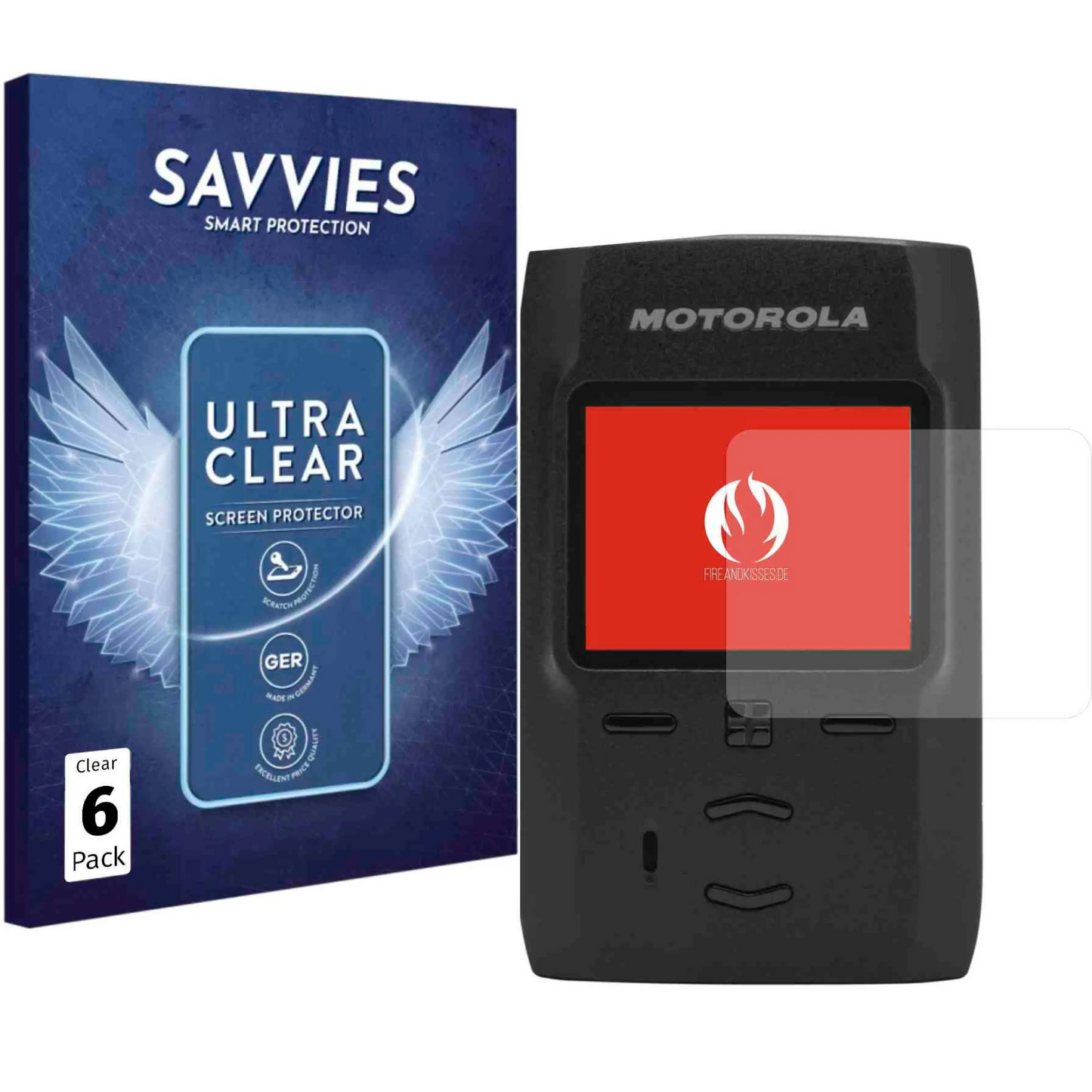 Displayschutzfolie für motorola advisor tpg2200 – schutz dein einsatzgerät - 6 x tpg2200 - motorola advisor tpg2200