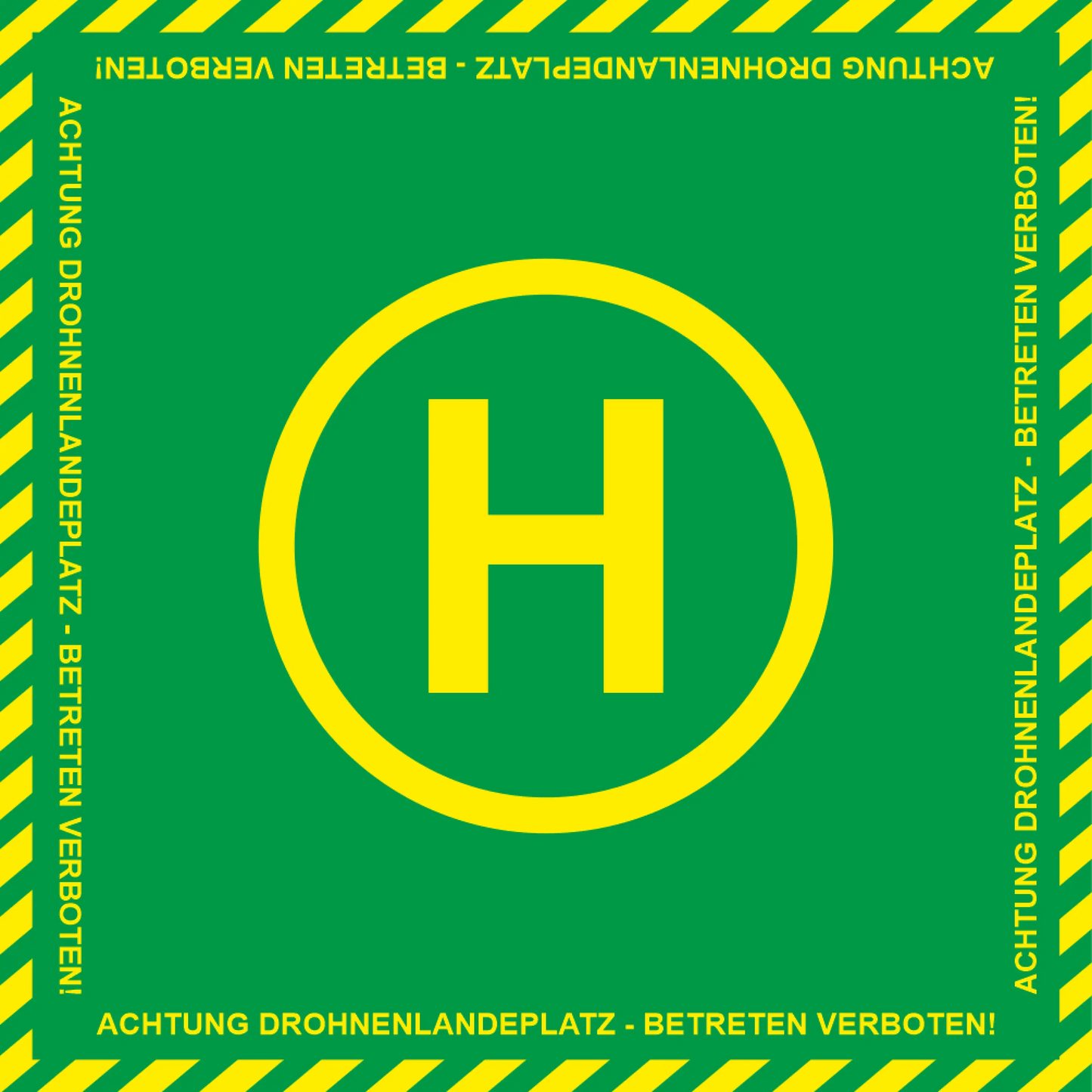Drohnenlandeplatz ’hobby’ grün 100 x cm - ’hobby’