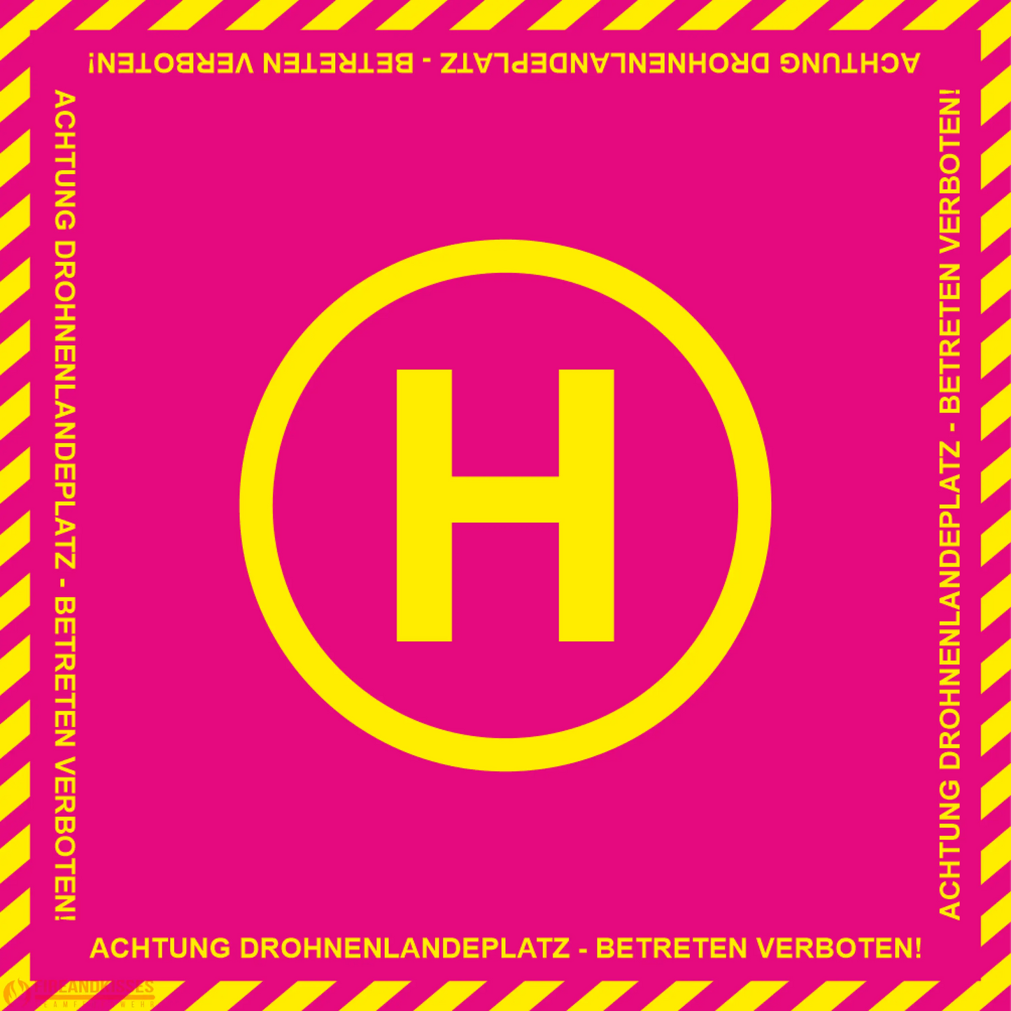 Drohnenlandeplatz ’hobby’ magenta 100 x cm - ’hobby’ magenta
