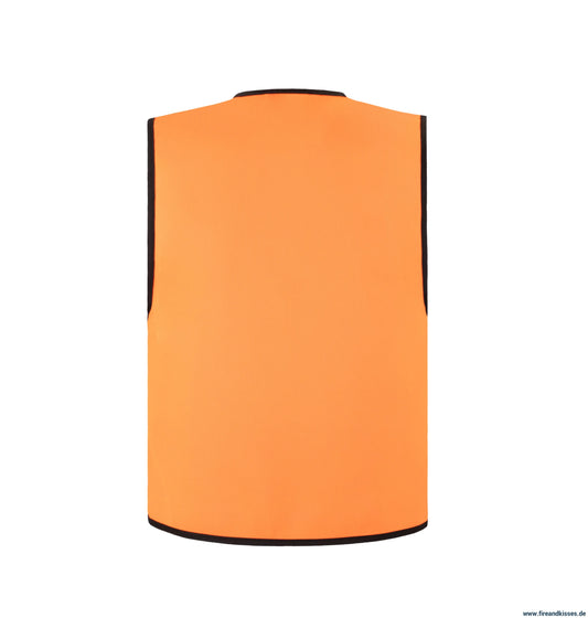 Einfache funktionsweste – individuell bedruckbar signal-orange - korntex einfache funktionsweste