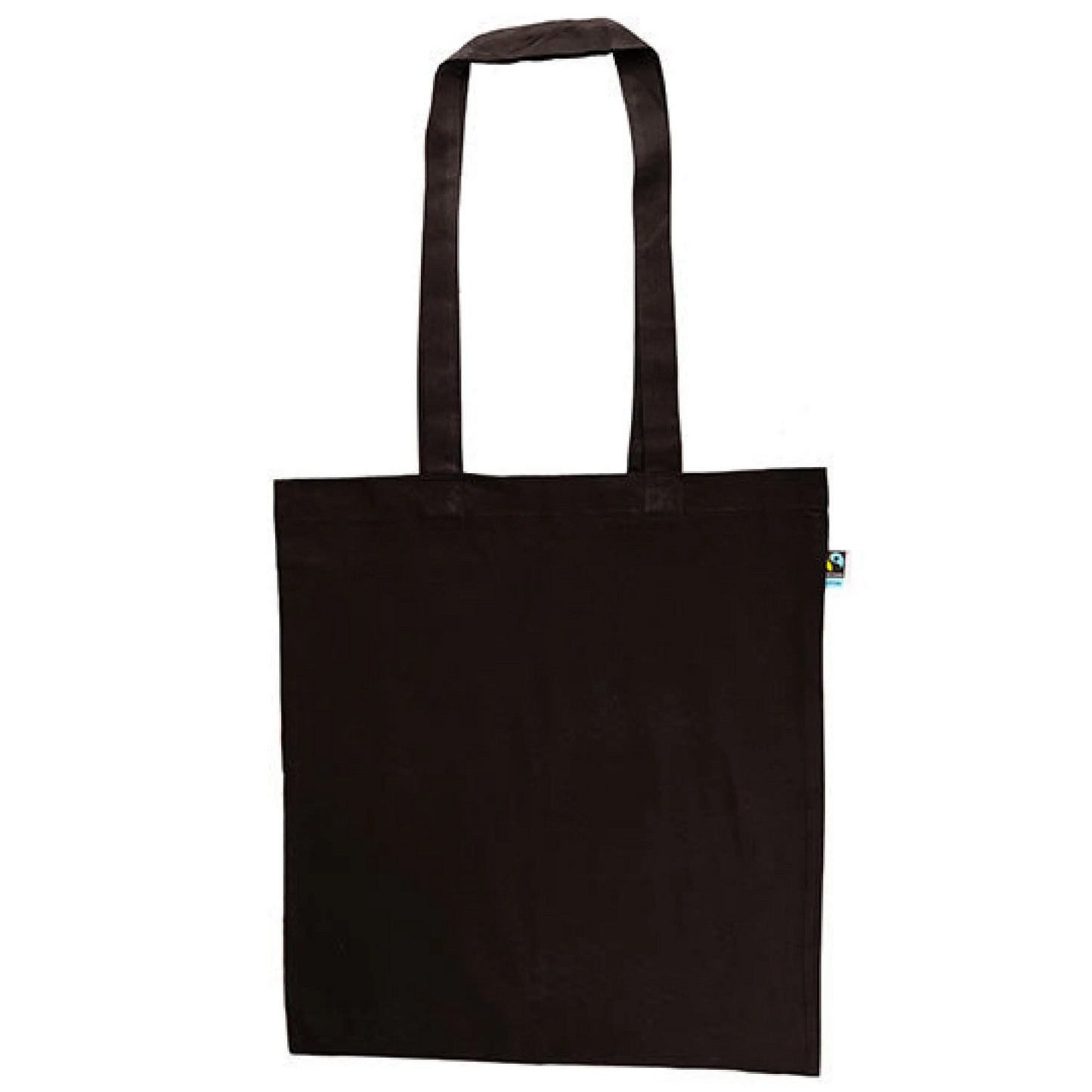 Fairtrade baumwolltasche xt600n – restposten | 100% bio-baumwolle schwarz