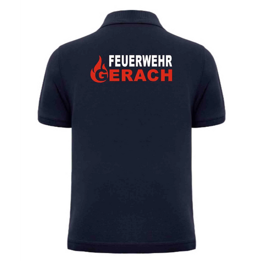 Feuerwehr gerach polo-shirt navy oder weiß (nur für mitglieder der ff gerach) - t-shirt gerach polo-shirt navy weiß (nur