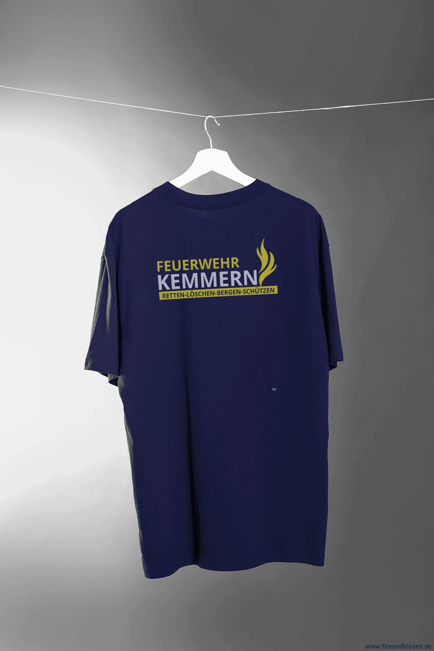 Feuerwehr kemmern shirt navy unisex (nur für mitglieder der ff kemmern) - t-shirt kemmern shirt navy unisex (nur