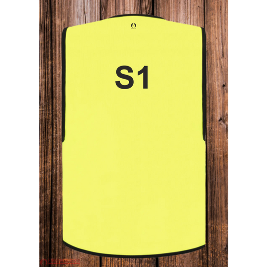 Feuerwehr stabsweste „command vest“ mit rückenaufdruck gelb - s1 / s - stabsweste „command vest“ rückenaufdruck