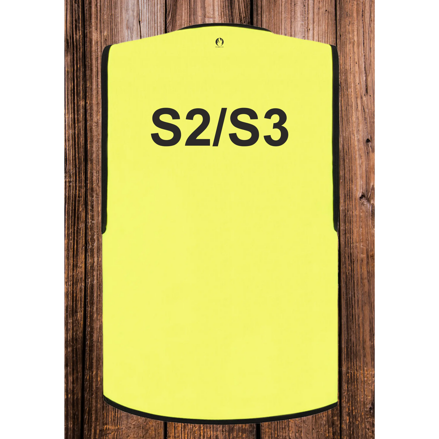 Feuerwehr stabsweste „command vest“ mit rückenaufdruck gelb - s2/s3 / s - stabsweste „command vest“ rückenaufdruck