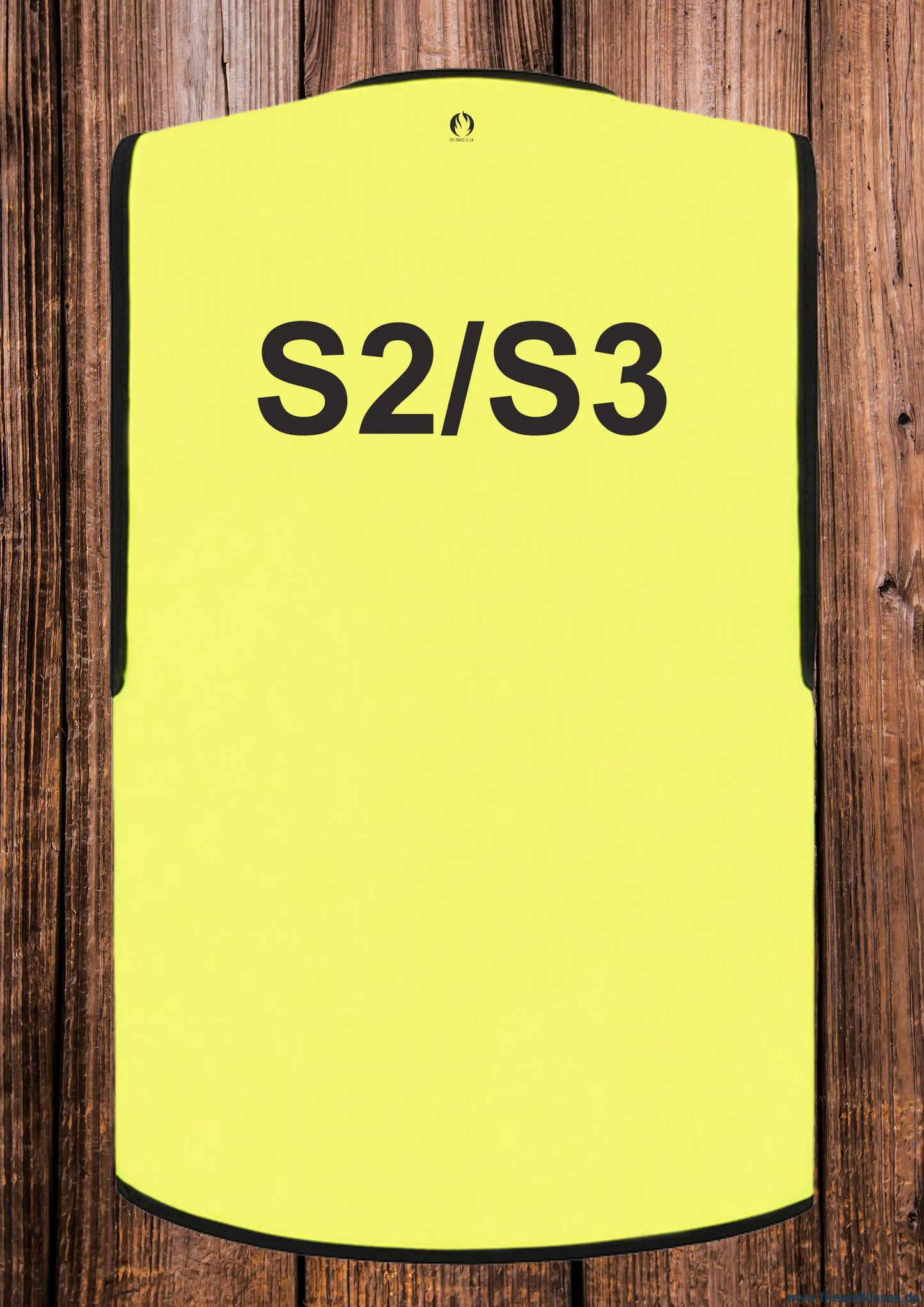 Feuerwehr stabsweste „command vest“ mit rückenaufdruck gelb - s2/s3 / s - stabsweste „command vest“ rückenaufdruck