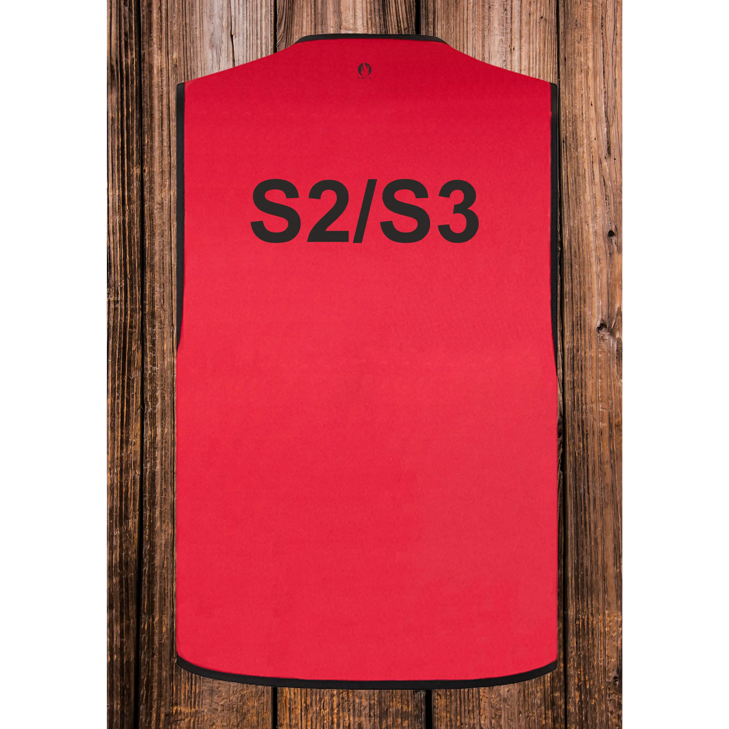 Feuerwehr stabsweste „command vest“ mit rückenaufdruck rot - s2/s3 / s - stabsweste „command vest“ rückenaufdruck