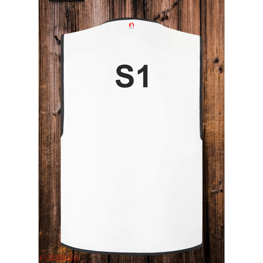 Feuerwehr stabsweste „command vest“ mit rückenaufdruck weiß - s1 / s - stabsweste „command vest“ rückenaufdruck