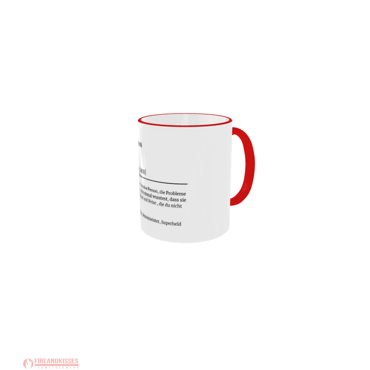 Fireandkisses feuerwehr-tasse „definition feuerwehrmann“ - tasse feuerwehr-tasse „definition