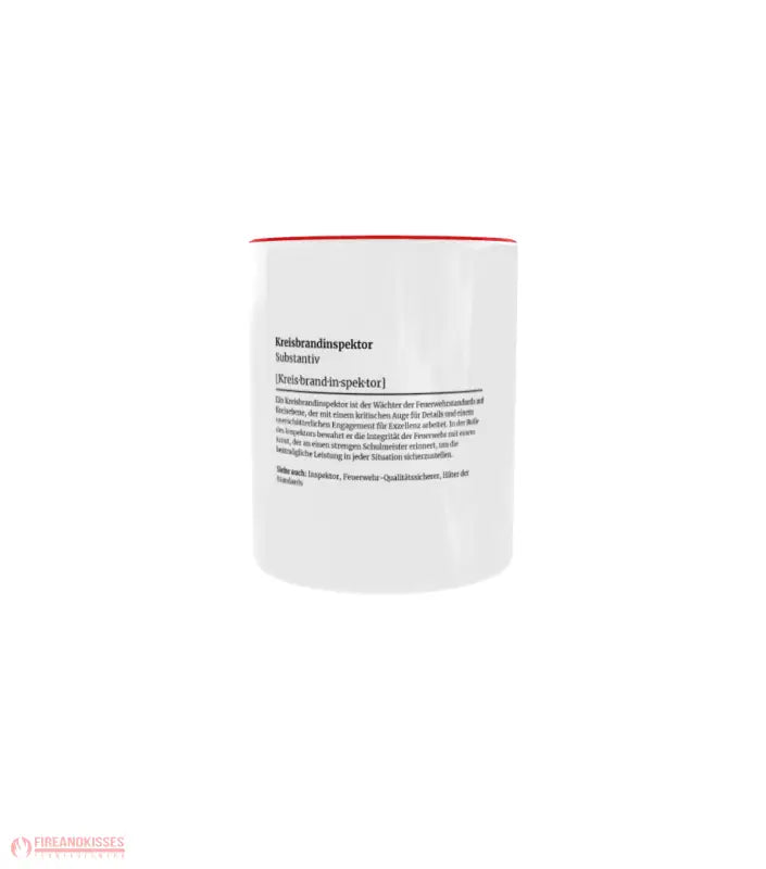 Feuerwehr-Tasse Definition Kreisbrandinspektor - Fireandkisses