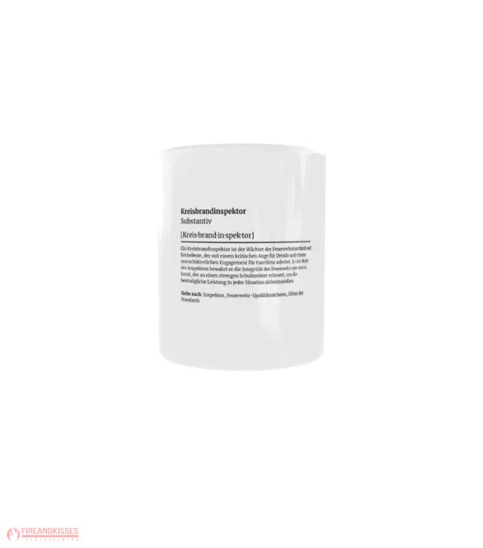 Feuerwehr-Tasse Definition Kreisbrandinspektor - Fireandkisses