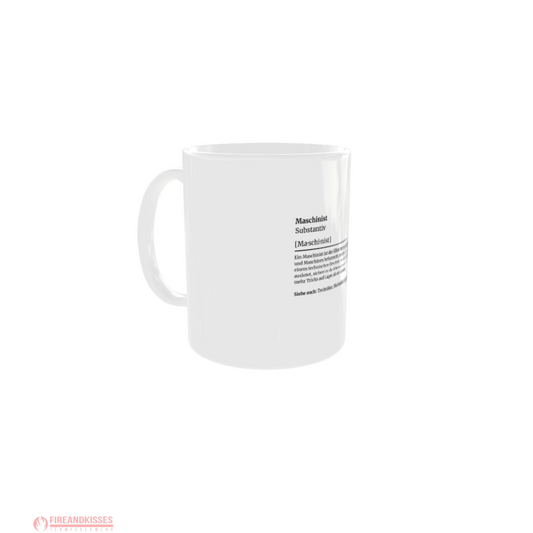 Fireandkisses feuerwehr-tasse „definition maschinist“ - tasse feuerwehr-tasse „definition maschinist“
