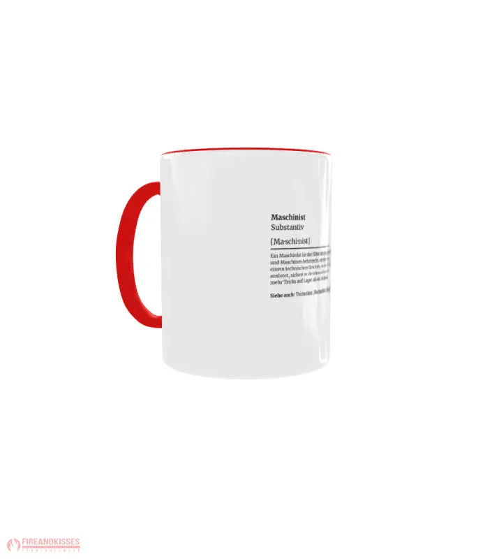 Feuerwehr-Tasse Definition Maschinist - Fireandkisses