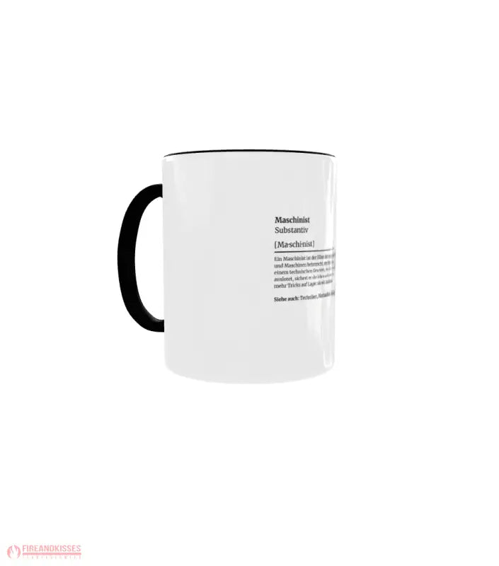 Feuerwehr-Tasse Definition Maschinist - Fireandkisses
