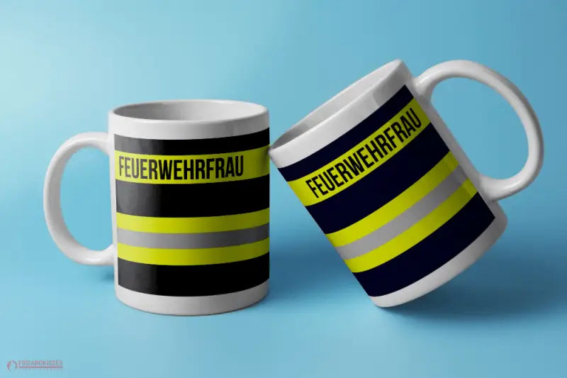 Feuerwehr-Tasse ’Feuerwehrfrau’ - Weiß - Tasse