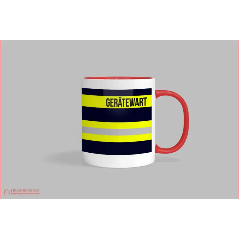 Feuerwehr-Tasse ’Gerätewart’ - Rot - Tasse