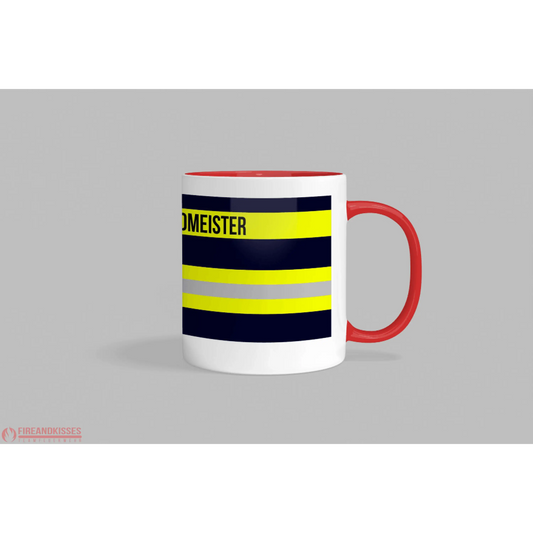 Fireandkisses feuerwehr-tasse „kreisbrandmeister“ - roter rand & henkel - tasse feuerwehr-tasse „kreisbrandmeister“