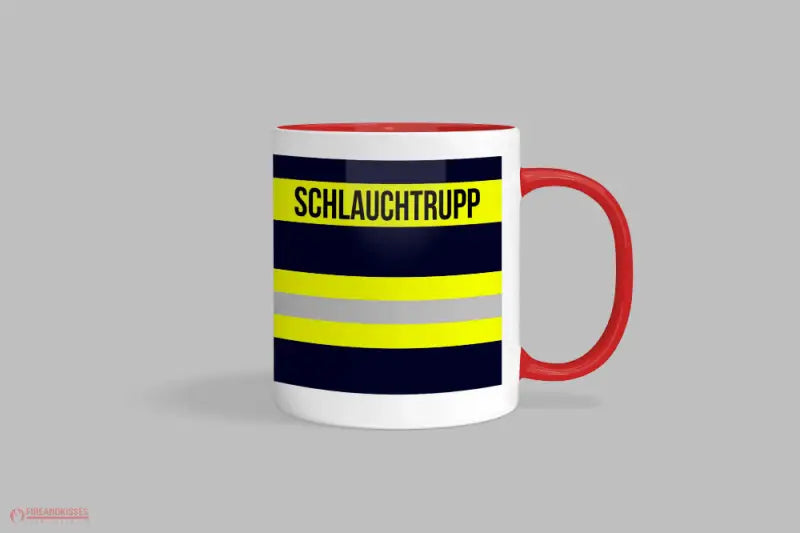 Feuerwehr-Tasse ’Schlauchtrupp’ - Rot - Tasse