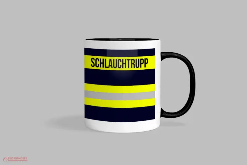 Feuerwehr-Tasse ’Schlauchtrupp’ - Schwarz - Tasse