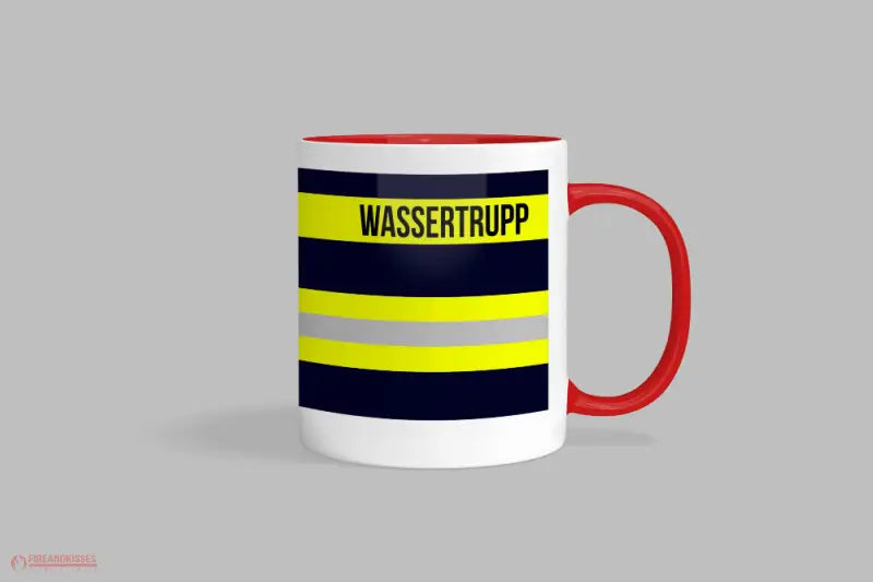 Feuerwehr-Tasse ’Wassertrupp’ - Rot - Tasse