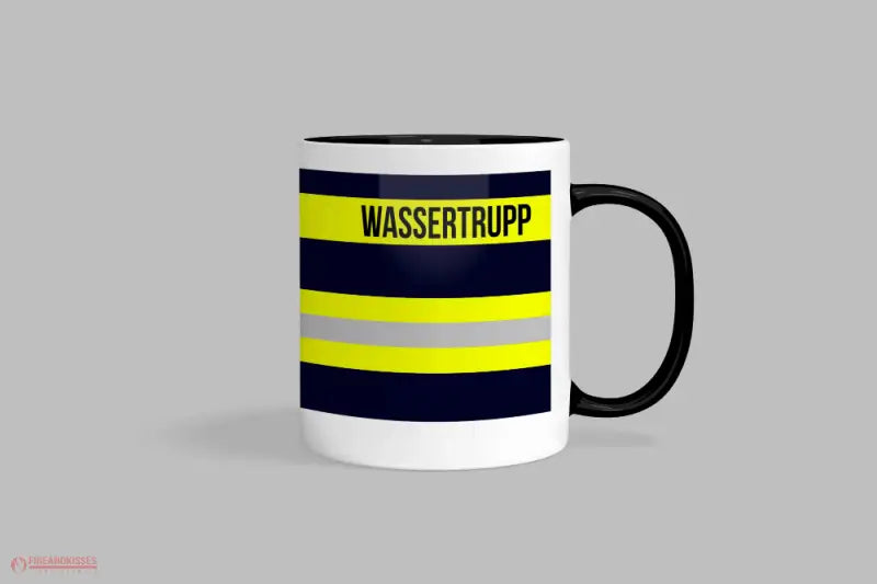 Feuerwehr-Tasse ’Wassertrupp’ - Schwarz - Tasse