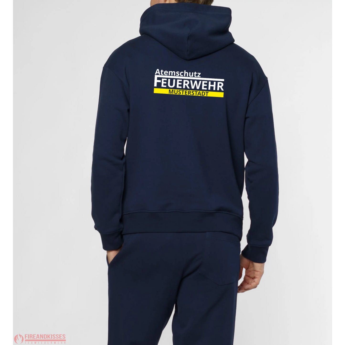Feuerwehr zip-hoodie – deine agt-wechselkleidung mit wunsch-ortsname - zip-hoodie deine agt-wechselkleidung