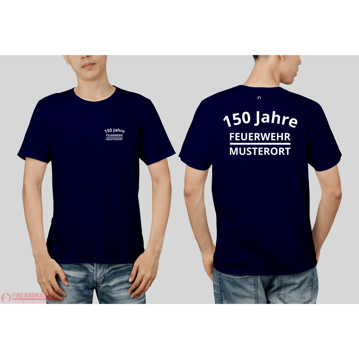 Fireandkisses feuerwehr-jubiläums-t-shirt – xxx jahre deine feuerwehr! - feuerwehr-jubiläums-t-shirt xxx jahre
