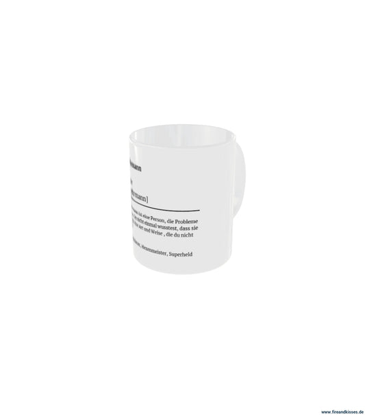 Fireandkisses feuerwehr-tasse „definition feuerwehrmann“ - tasse feuerwehr-tasse „definition