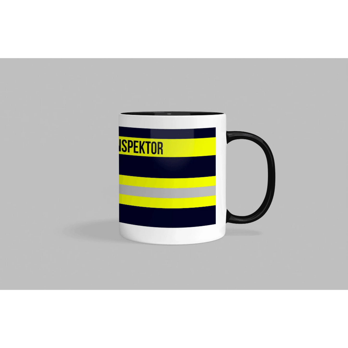 Fireandkisses feuerwehr-tasse „kreisbrandinspektor“ - schwarzer rand & henkel - tasse feuerwehr-tasse