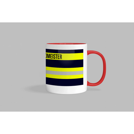 Fireandkisses feuerwehr-tasse „kreisbrandmeister“ - roter rand & henkel - tasse feuerwehr-tasse „kreisbrandmeister“