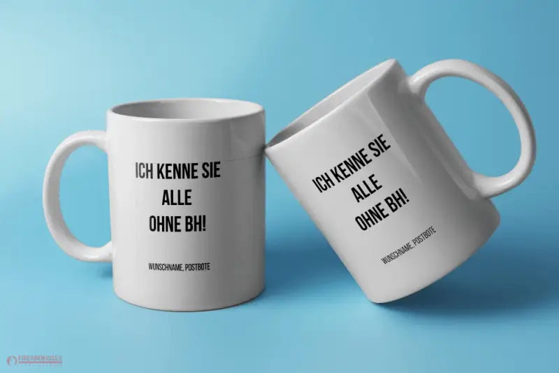 Fireandkisses Fun-Tasse ’Postbote’ - Weiß - Tasse
