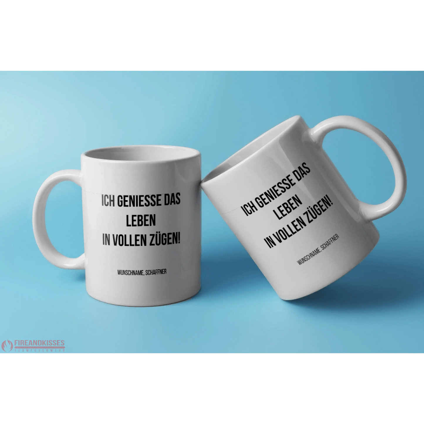 Fireandkisses Fun-Tasse ’Schaffner’ - Weiß - Tasse