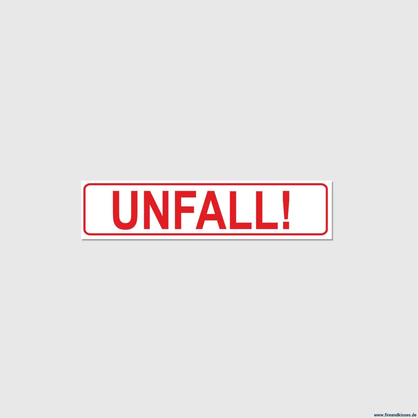 Fireandkisses magnetschild unfall - magnetschild unfall - fireandkisses.de