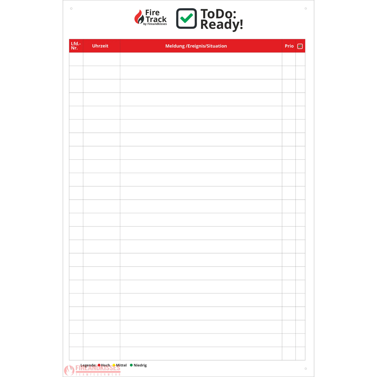 Firetrack todo:ready! – magnetischer aufgaben- & einsatzplaner für die feuerwehr - firetrack todo:ready! Magnetischer