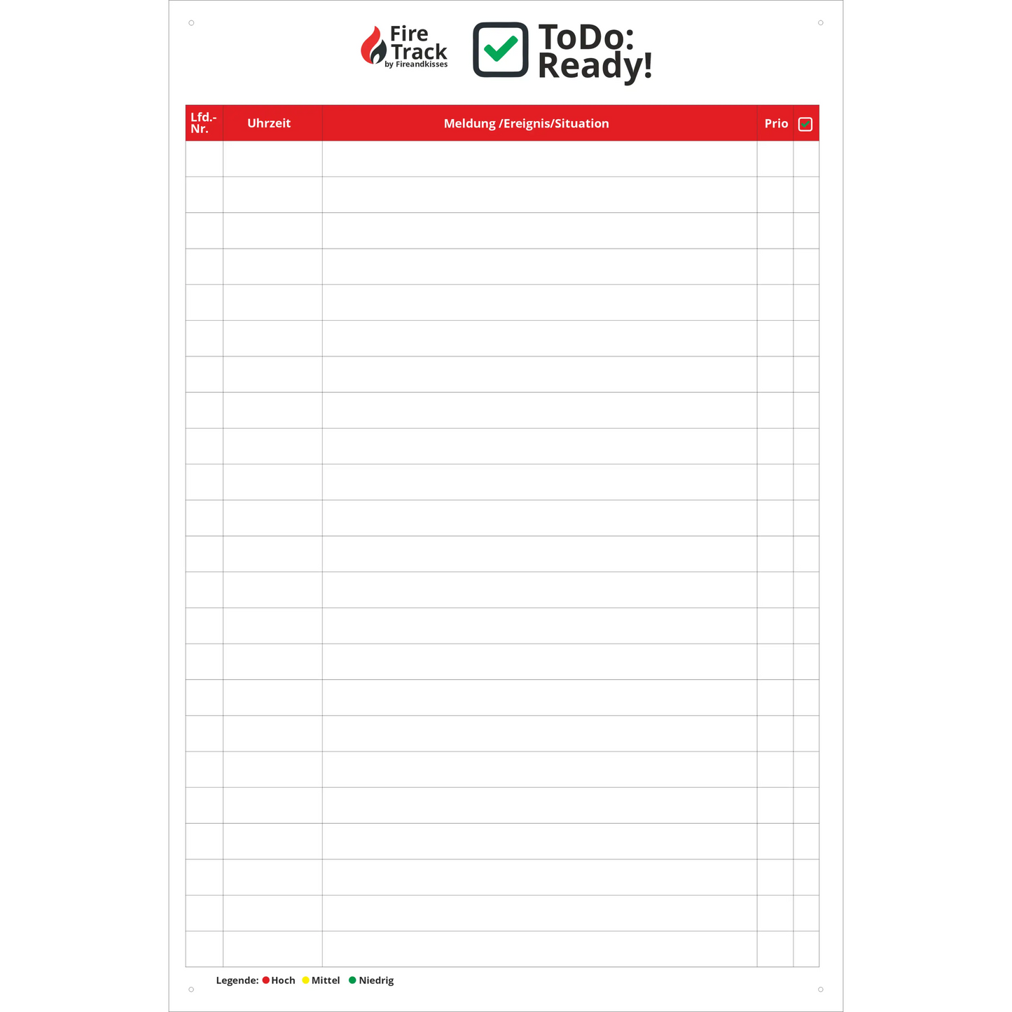 Firetrack todo:ready! – magnetischer aufgaben- & einsatzplaner für die feuerwehr - firetrack todo:ready! Magnetischer
