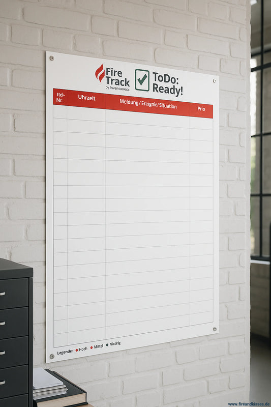 Firetrack todo:ready! – magnetischer aufgaben- & einsatzplaner für die feuerwehr - firetrack todo:ready! Magnetischer