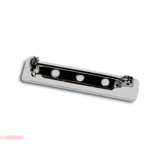 Individuelles aluminium-namensschild mit sicherheitsnadel - namensschild aluminium-namensschild