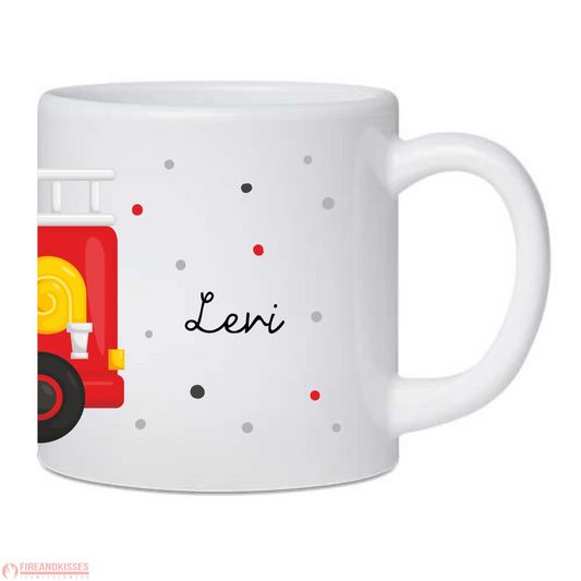 Fireandkisses kindertasse „feuerwehr“ – personalisiert mit wunschname - kindertasse „feuerwehr“