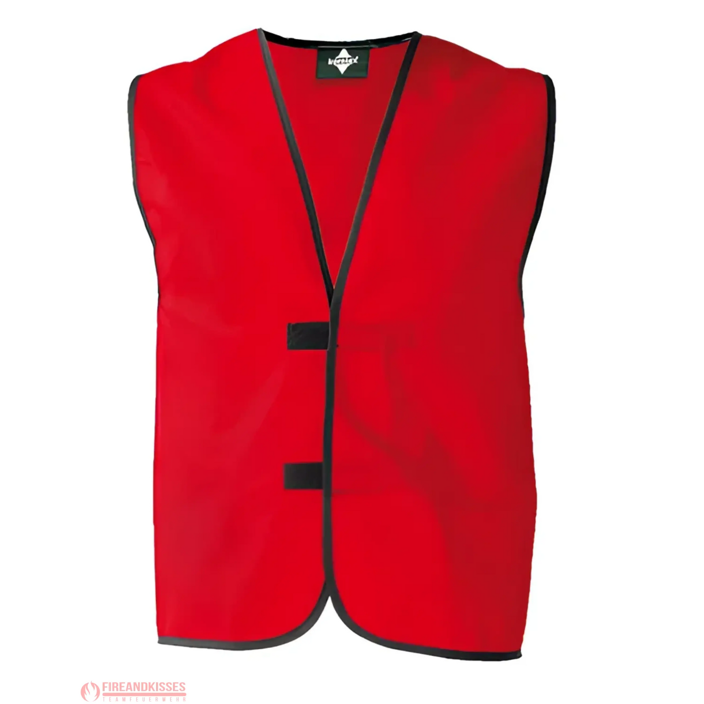 Korntex einfache funktionsweste – individuell bedruckbar rot - einfache funktionsweste