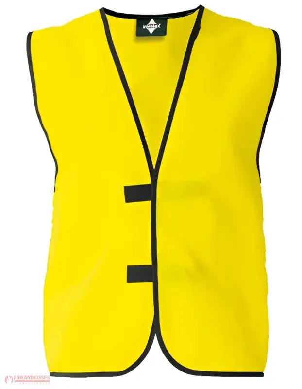 Korntex Einfache Funktionsweste – individuell bedruckbar Signal-Gelb