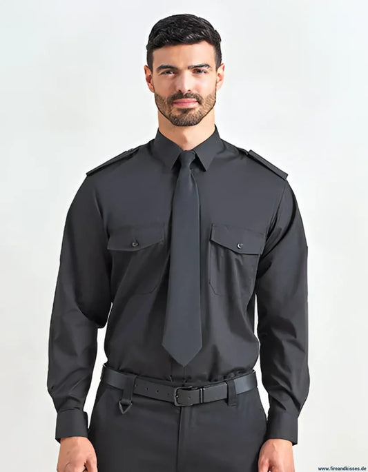 Langarm-feuerwehrhemd light blue – klassisch. Einsatzbereit. Pflegeleicht. - langarm-feuerwehrhemd light blue klassisch.