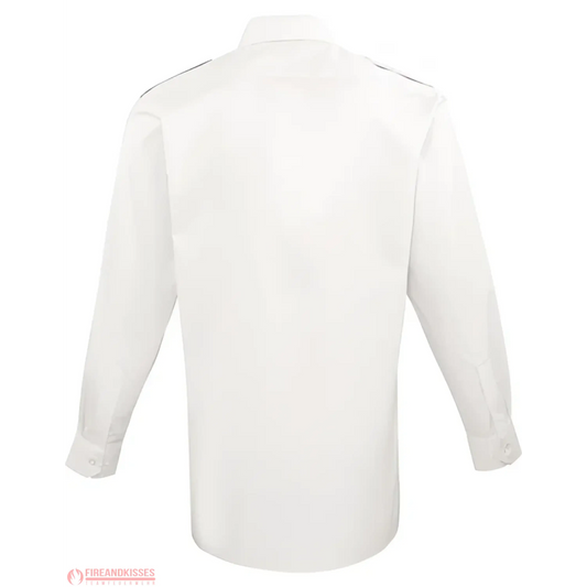 Langarm-feuerwehrhemd weiß – der bewährte klassiker für den feuerwehrdienst - langarm-feuerwehrhemd weiß der klassiker