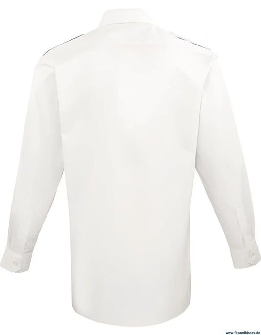 Langarm-feuerwehrhemd weiß – der bewährte klassiker für den feuerwehrdienst - langarm-feuerwehrhemd weiß der klassiker