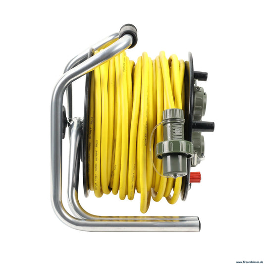 Dönges leitungsroller feuerwehr 50m din 14680 | 230v schuko ip68 | 16a - kaufen | fireandkisses