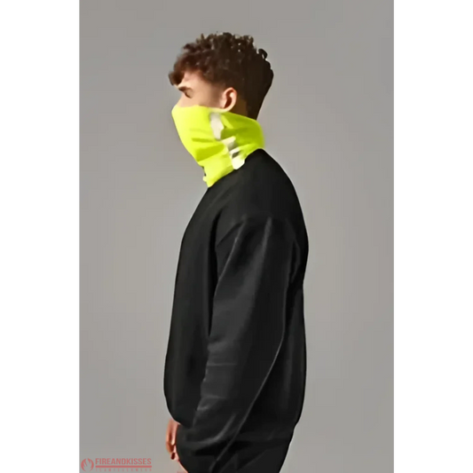 Morf® enhanced-viz –fluorescent yellow vielseitiger schlauchschal mit reflexstreifen - enhanced-viz –fluorescent yellow